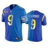 matthew stafford rams royal blue super bowl lvi split limited jersey