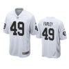 matthias farley raiders white game jersey