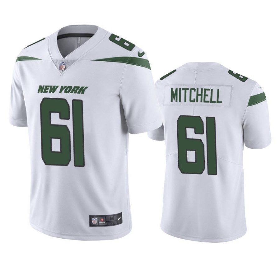 max mitchell jets vapor limited white jersey