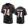 max scharping bengals black game jersey