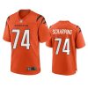 max scharping bengals orange game jersey