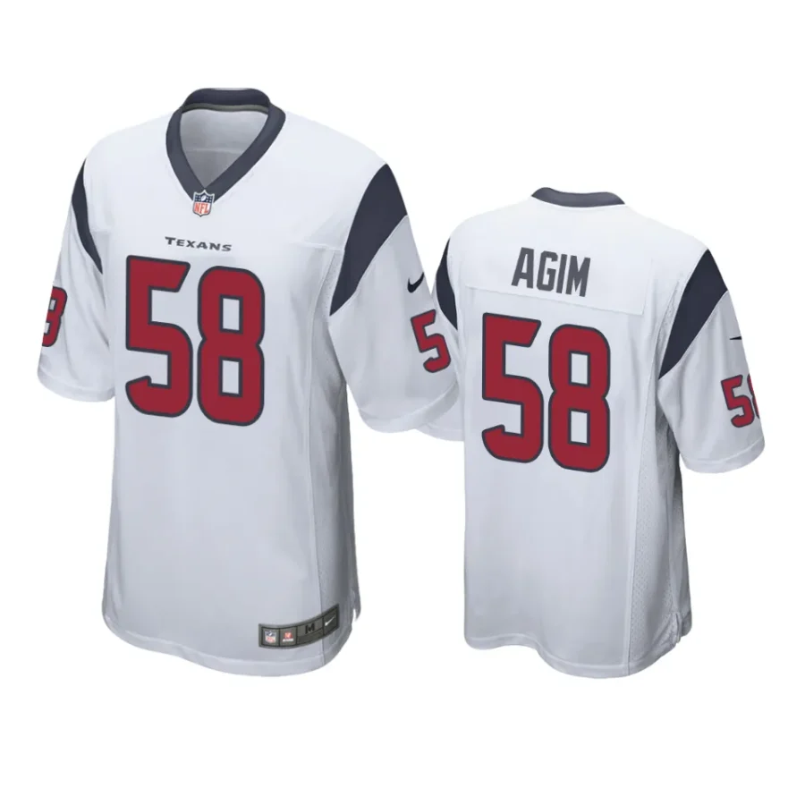 mctelvin agim texans game white jersey