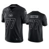 mekhi becton jets black reflective limited jersey