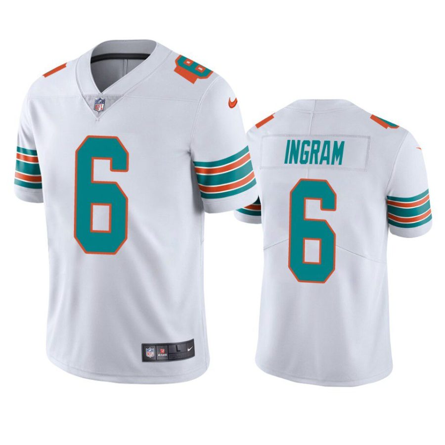 melvin ingram dolphins jersey white alternate vapor limited