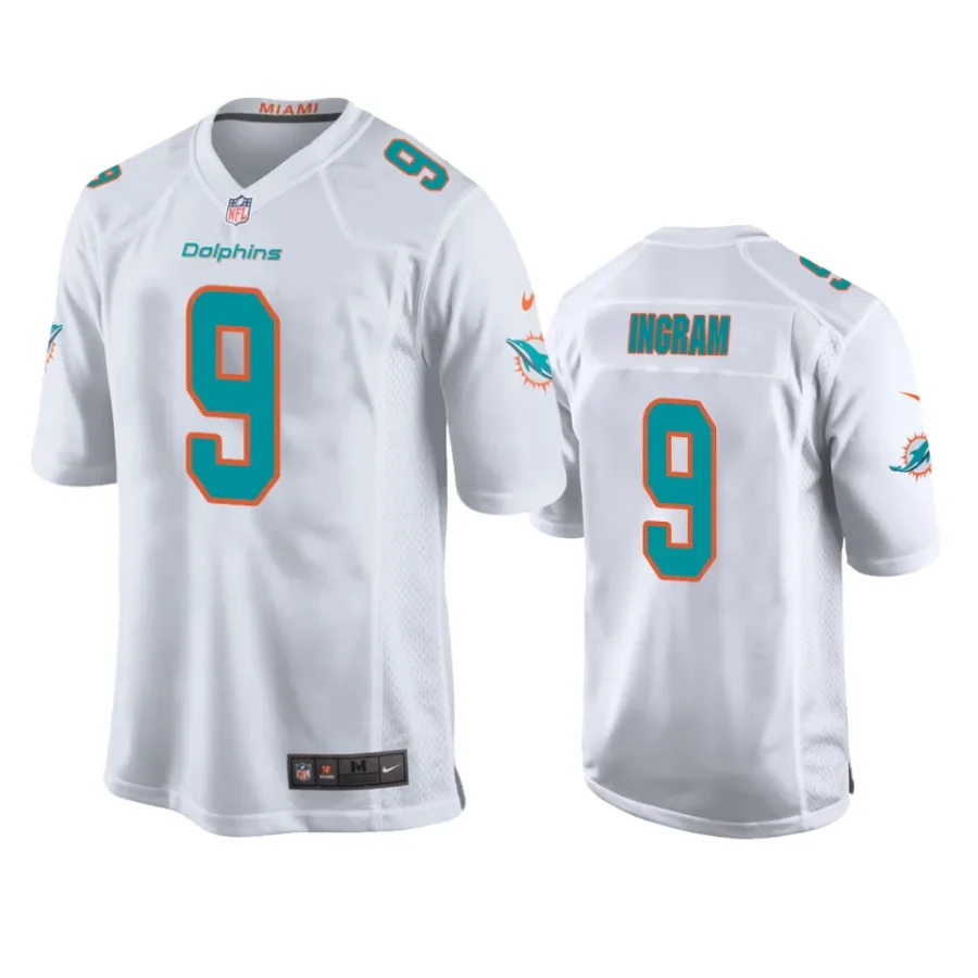 melvin ingram dolphins white game jersey