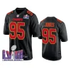 men chris jones black super bowl lviii fashion jersey