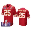 men clyde edwards helaire red super bowl lviii game jersey