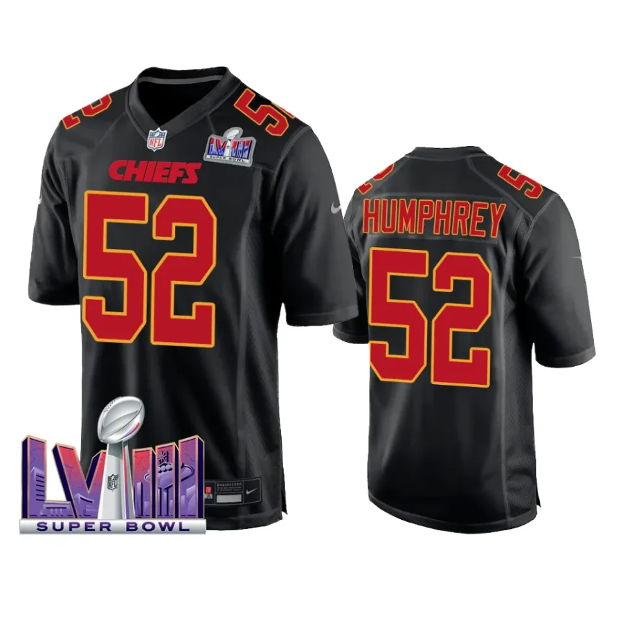 men creed humphrey black super bowl lviii fashion jersey