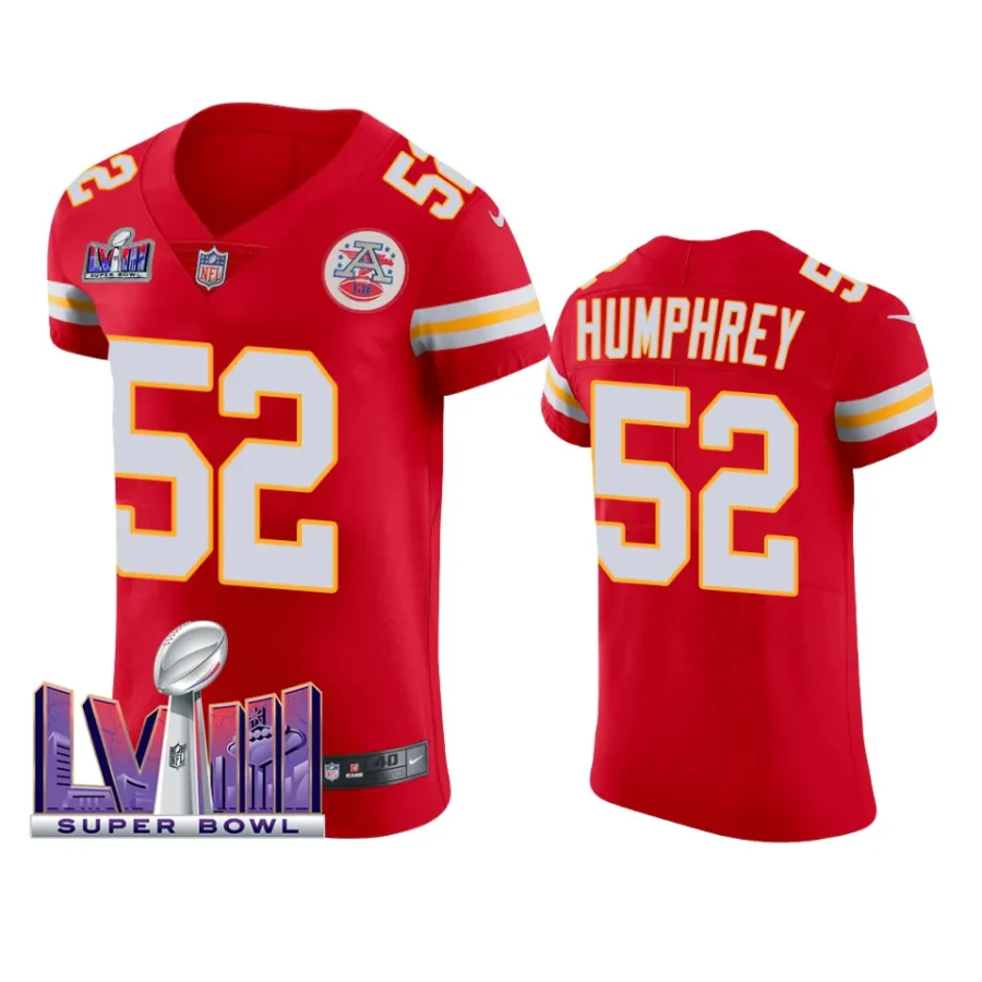 men creed humphrey red super bowl lviii vapor elite jersey