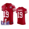 men deebo samuel scarlet super bowl lviii vapor elite jersey