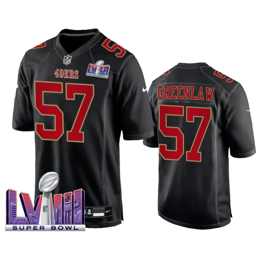 men dre greenlaw black super bowl lviii fashion jersey