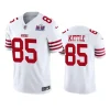 men george kittle white super bowl lviii vapor fuse jersey