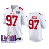 men nick bosa white super bowl lviii game jersey