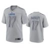 michael badgley lions atmosphere fashion game gray jersey