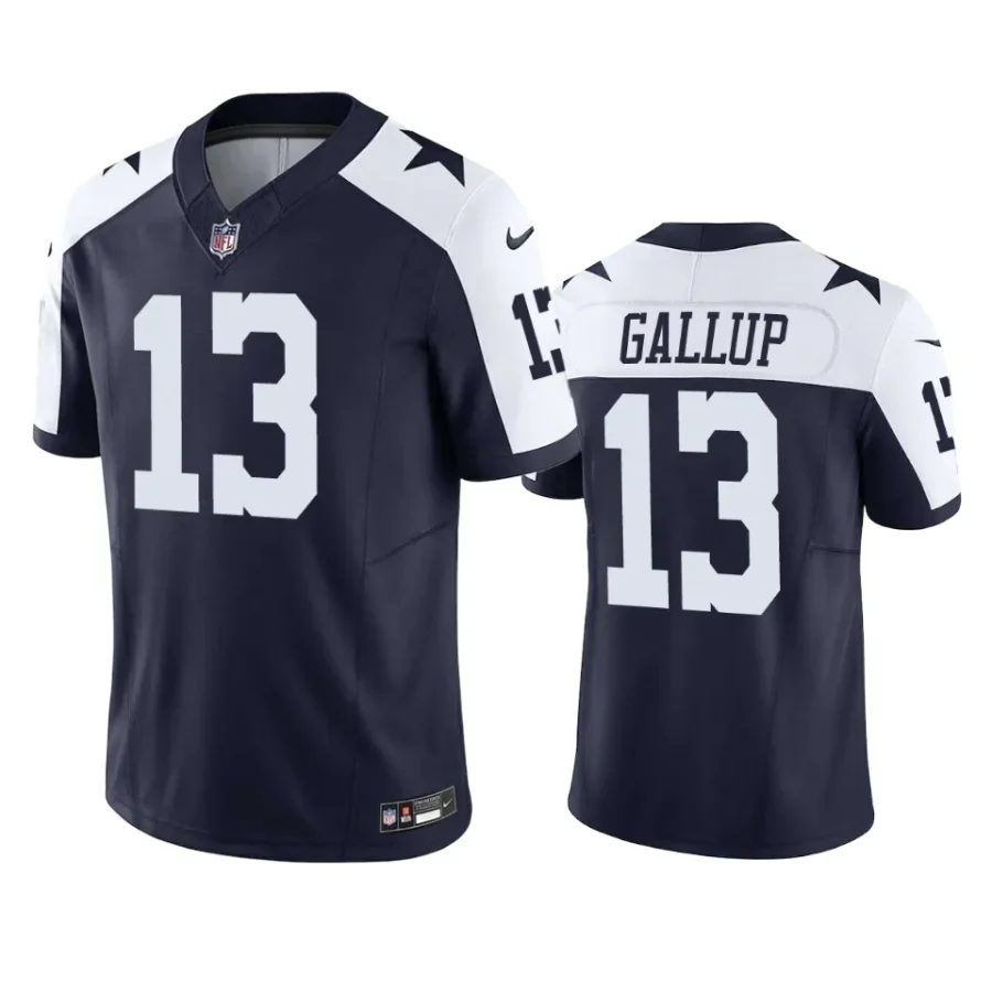 michael gallup cowboys vapor f.u.s.e. limited navy jersey