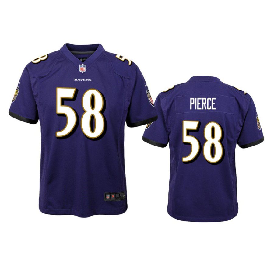 michael pierce game youth purple jersey