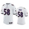 michael pierce ravens jersey white vapor limited