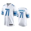 michael schofield lions white game jersey