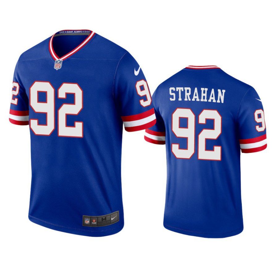 michael strahan giants classic legend royal jersey