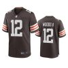 michael woods ii browns brown game jersey