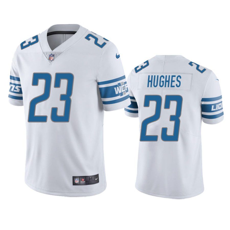 mike hughes lions jersey white vapor limited