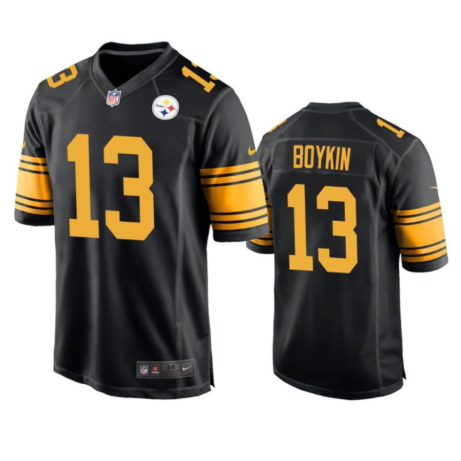 miles boykin steelers black alternate game jersey