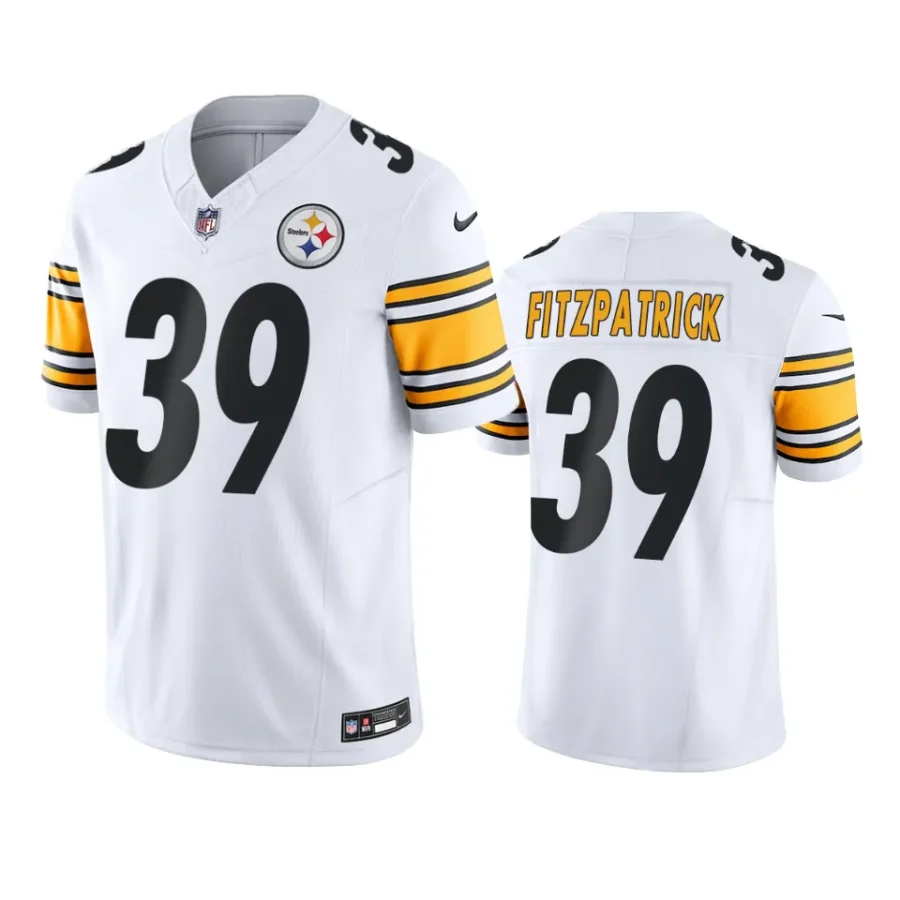 minkah fitzpatrick steelers jersey white limited vapor f.u.s.e