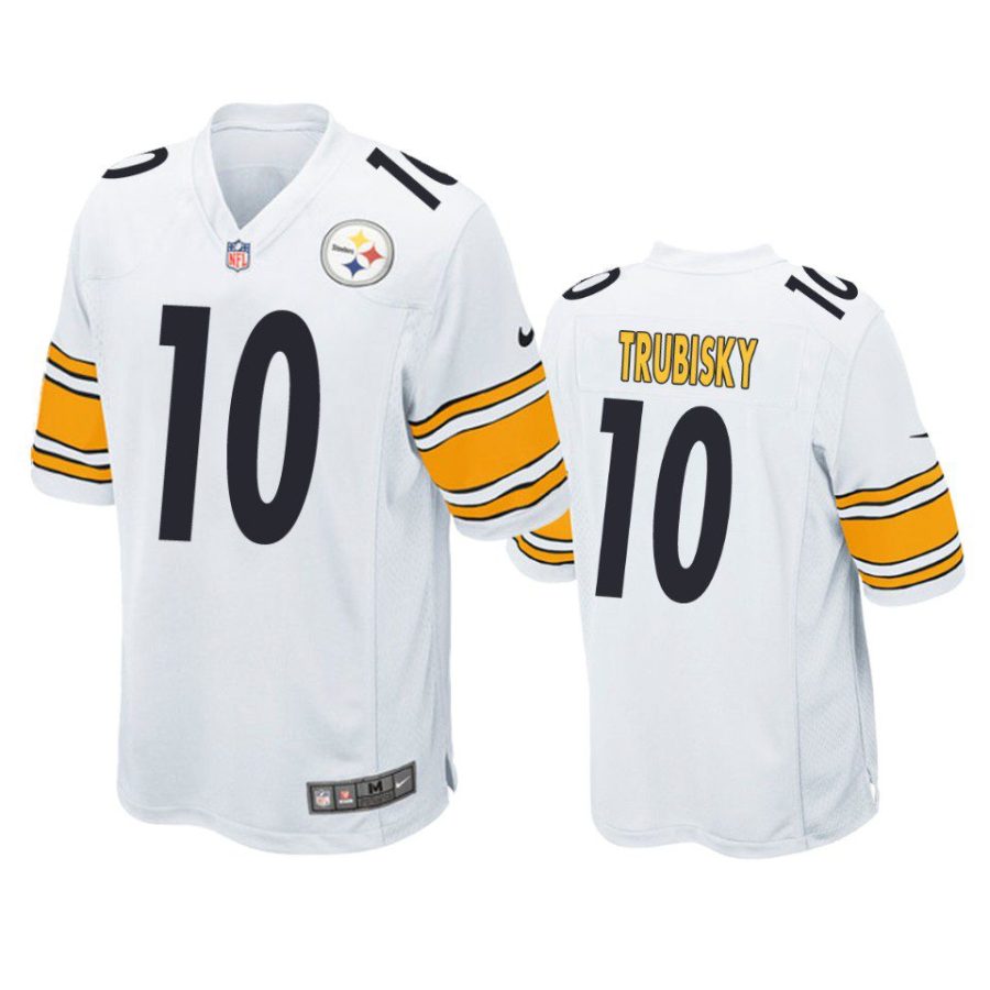 mitchell trubisky steelers game white jersey