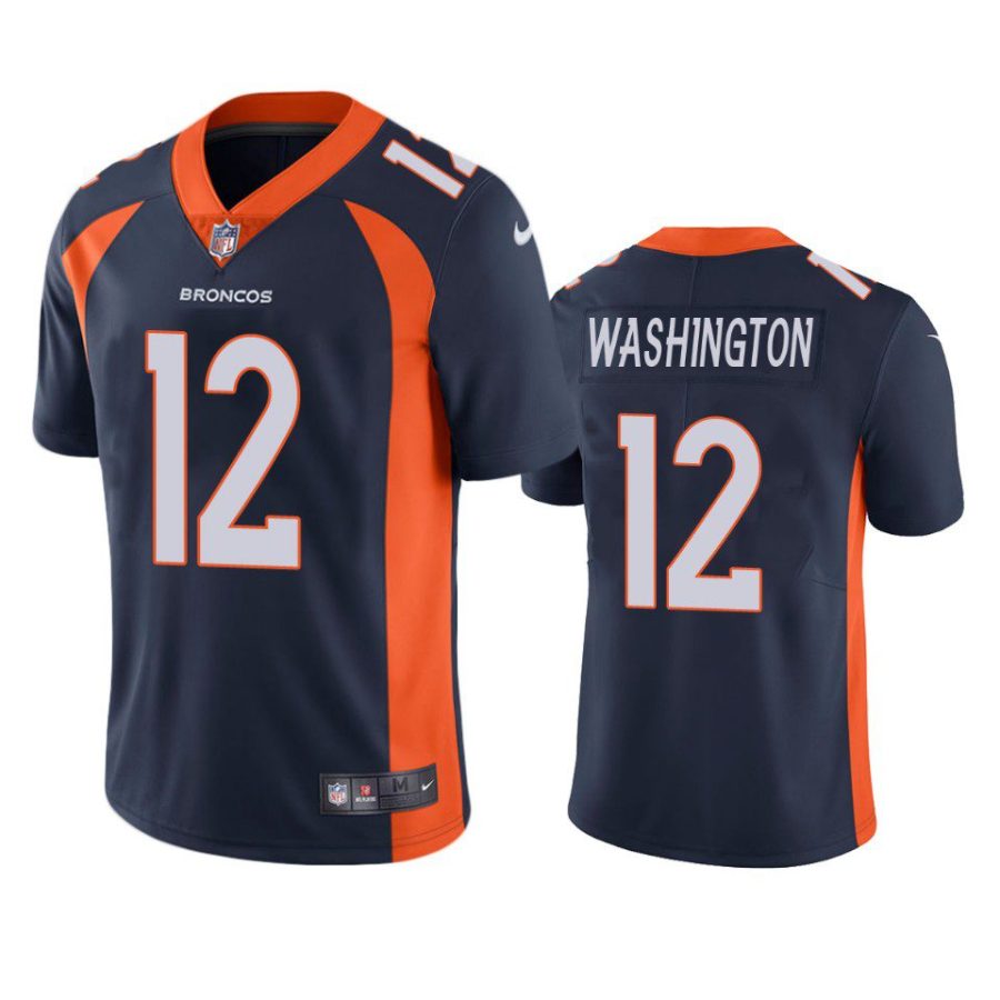 montrell washington broncos navy vapor jersey