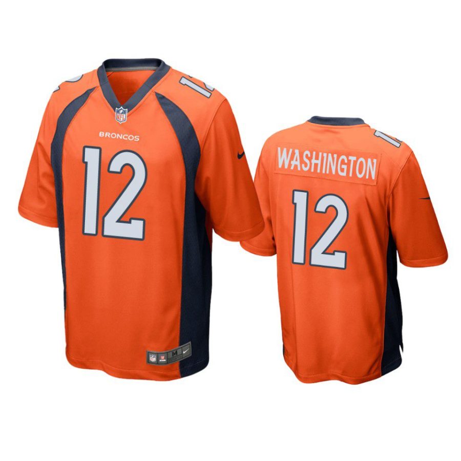 montrell washington broncos orange game jersey