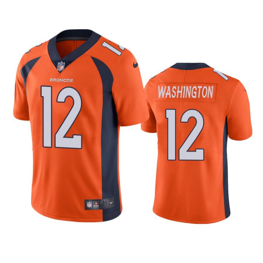 montrell washington broncos orange vapor jersey