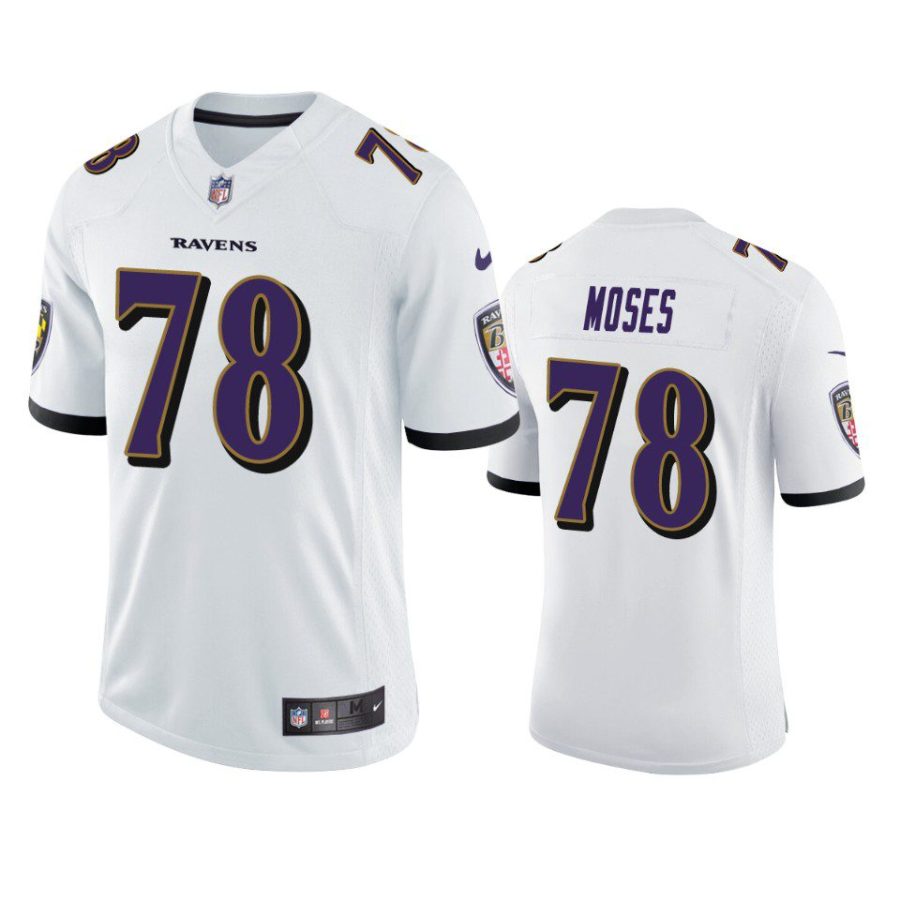 morgan moses ravens jersey white vapor limited