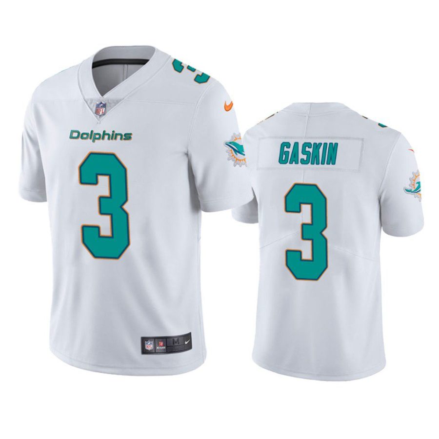 myles gaskin dolphins jersey white vapor limited