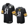 myles jack steelers black game jersey