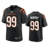 myles murphy bengals black game jersey