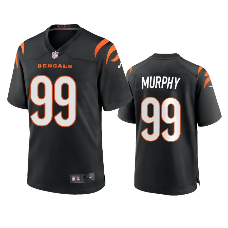 myles murphy bengals black game jersey