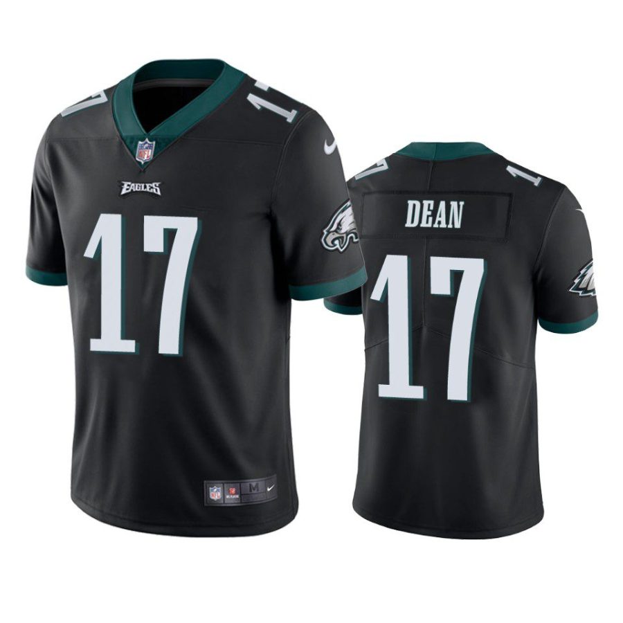 nakobe dean eagles vapor limited black jersey