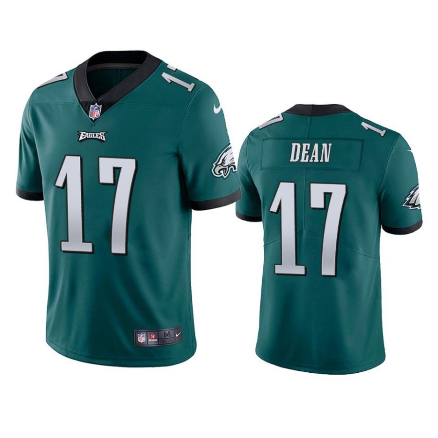 nakobe dean eagles vapor limited green jersey