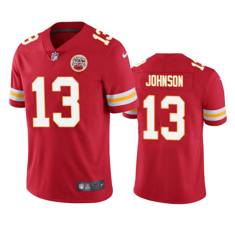 nazeeh johnson chiefs red vapor jersey