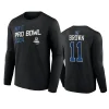 nfc a.j. brown black 2024 nfl pro bowl long sleeve t shirt