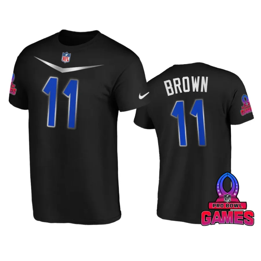 nfc a.j. brown black 2024 pro bowl games name number t shirt