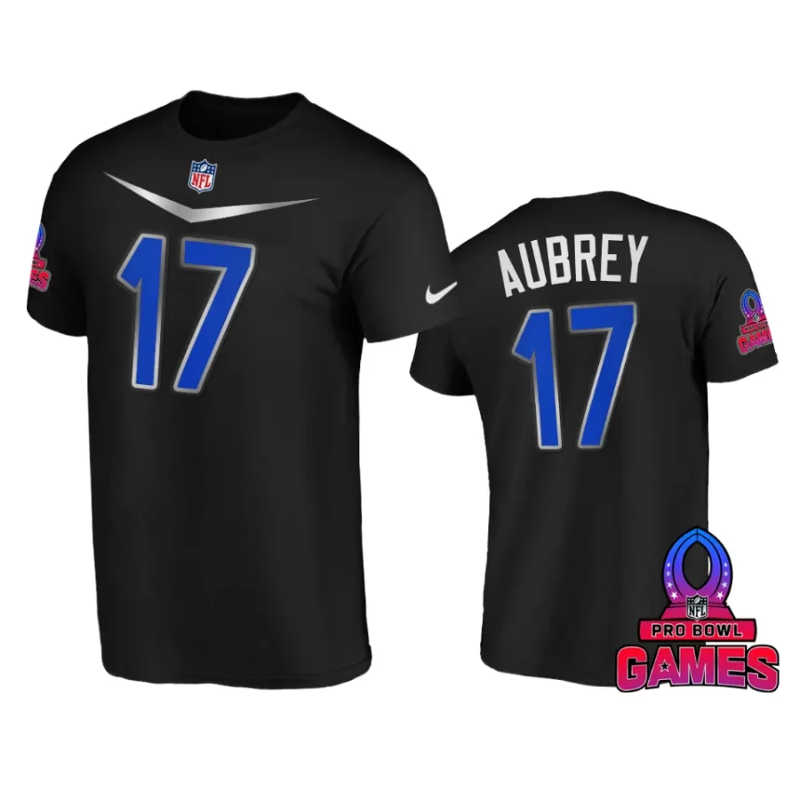 nfc brandon aubrey black 2024 pro bowl games name number t shirt