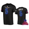 nfc bryan anger black 2024 pro bowl games name number t shirt