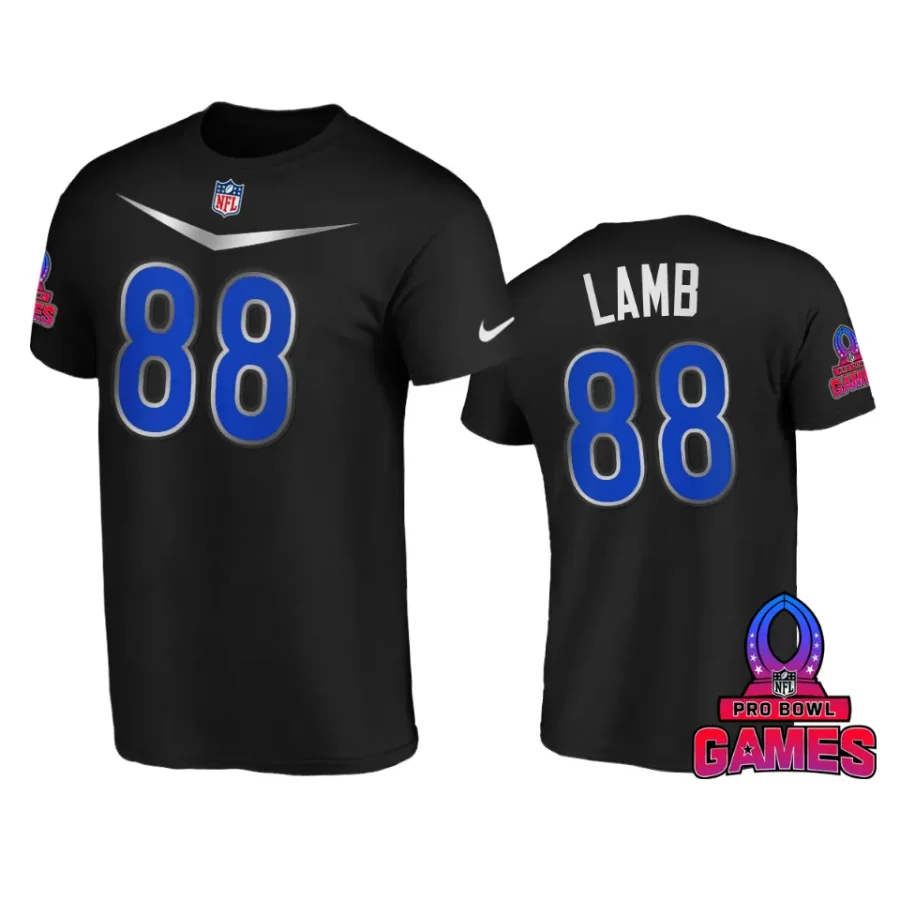 nfc ceedee lamb black 2024 pro bowl games name number t shirt