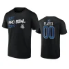 nfc custom black 2024 nfl pro bowl t shirt