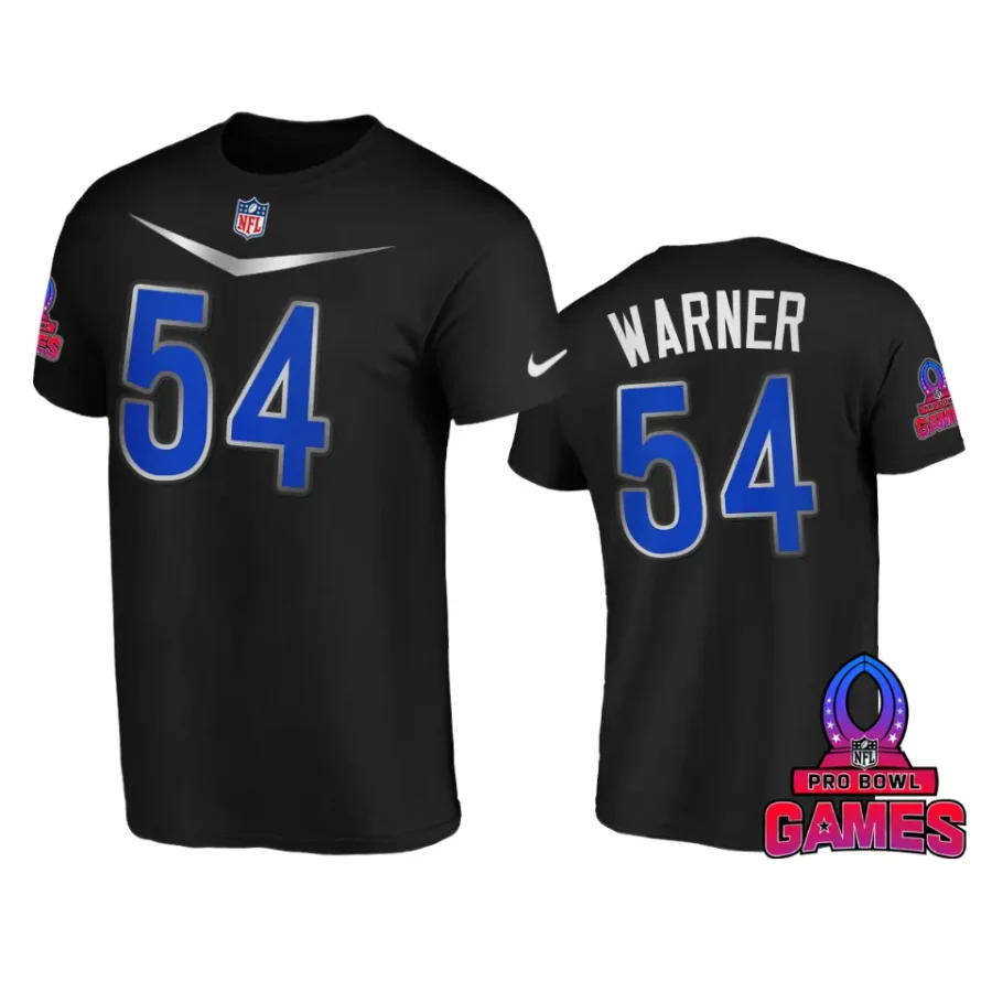 nfc fred warner black 2024 pro bowl games name number t shirt