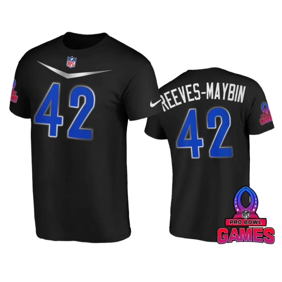 nfc jalen reeves maybin black 2024 pro bowl games name number t shirt