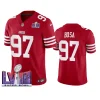 nick bosa 49ers scarlet super bowl lviii vapor fuse jersey