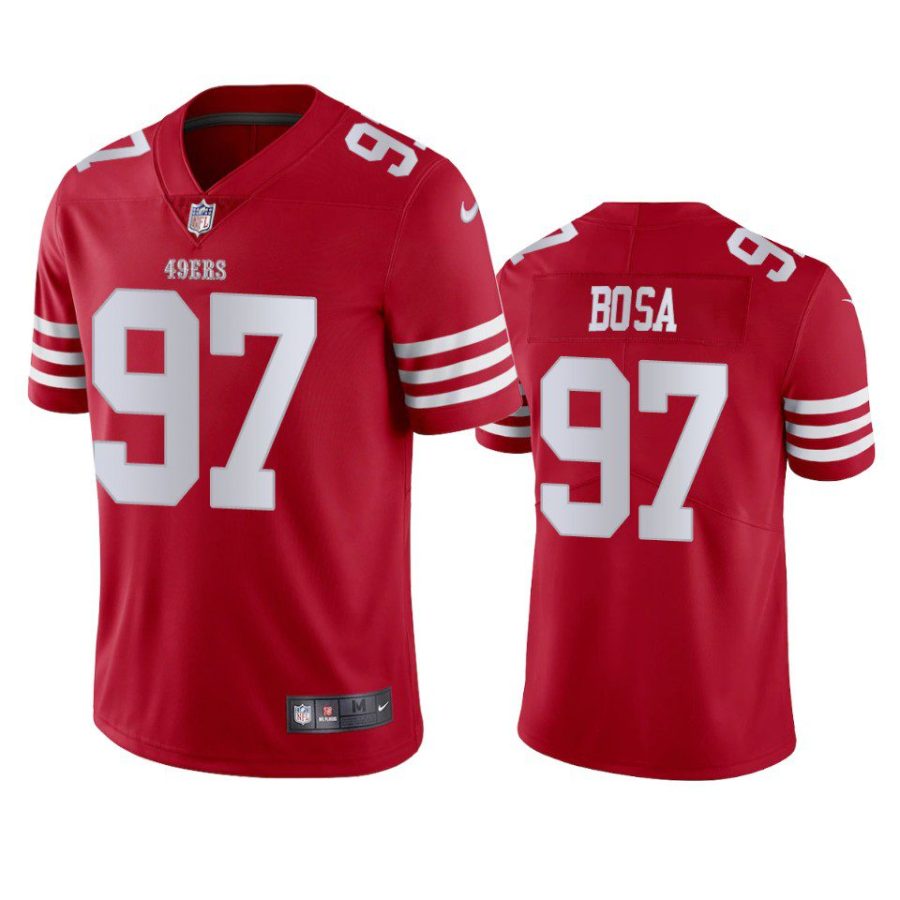 nick bosa 49ers scarlet vapor limited jersey