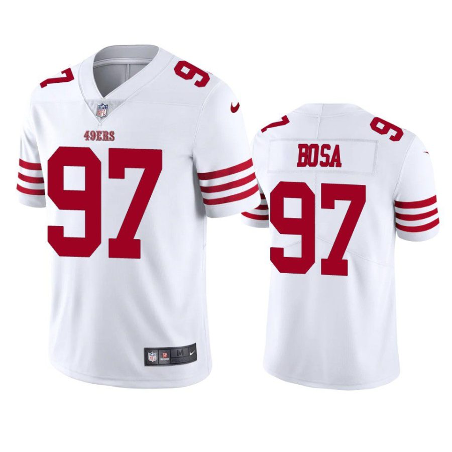 nick bosa 49ers white vapor limited jersey